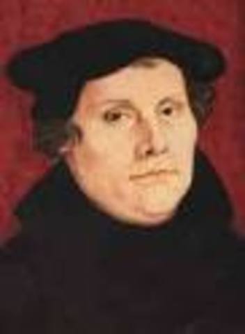 Martin luther nailed 95 theses to church door