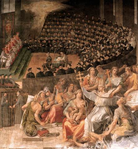 Followers of Catholicism met at the Council of Trent