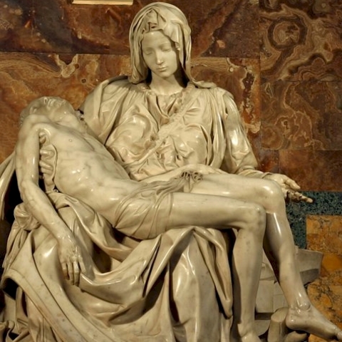 Michelangelo sculpted the pieta