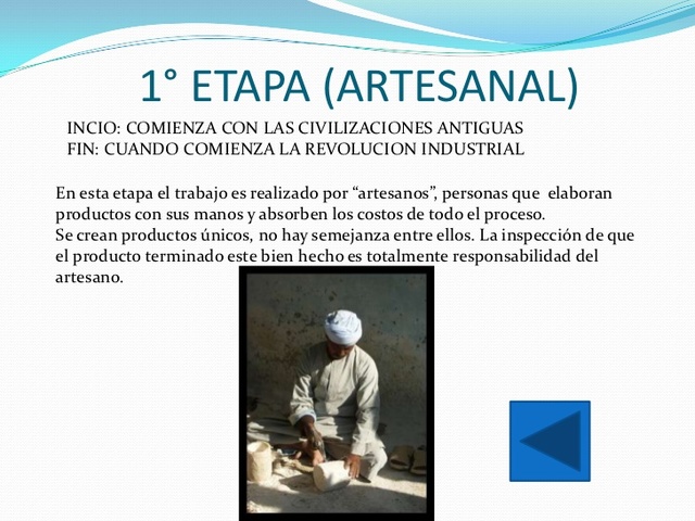 Etapa Artesanal (Edad Media)