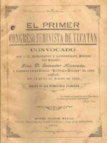 se crea el primer congreso feminista en méxico