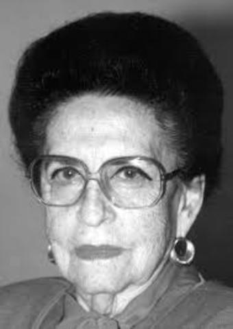 Griselda Álvarez Ponce de León se convierte en la primera gobernadora de un estado de la RepúblicaMexicana: Colima. Ocupa el cargo hasta 1985.