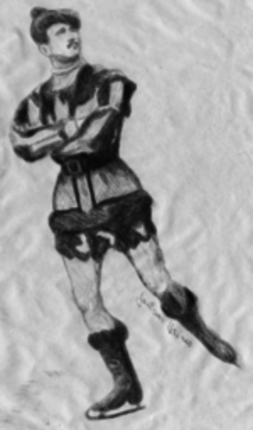 Jackson Haines combinó sus comocimientos de ballet con el patinaje