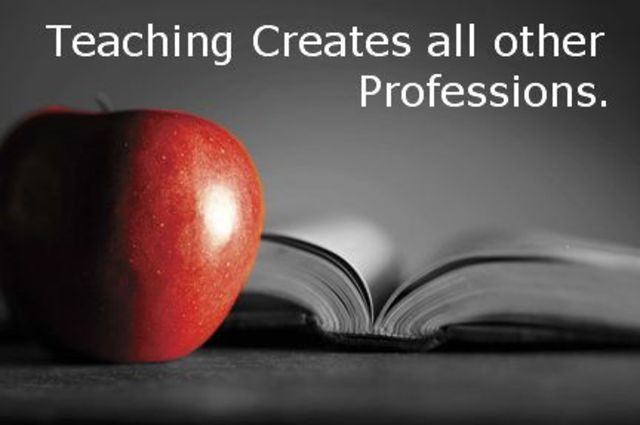 NOTHING WRONG AT BEING A TEACHER