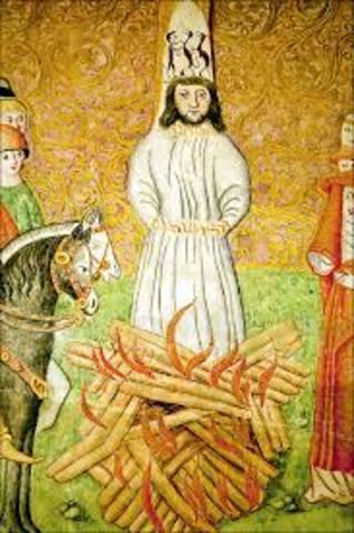 Jan Huss was burned at the stake for being a heretic