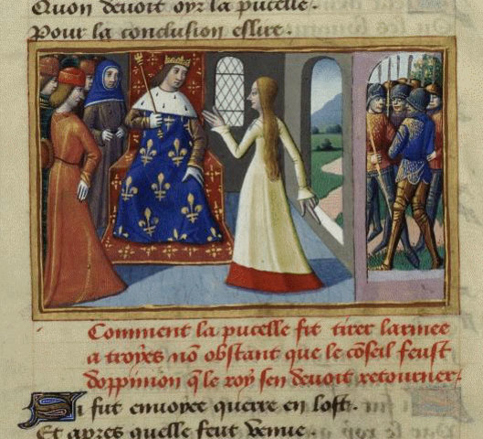 Jeanne d'Arc rencontre le roi à Chinon