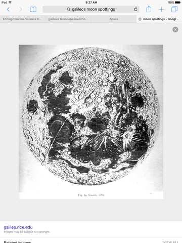 First spotting of moon