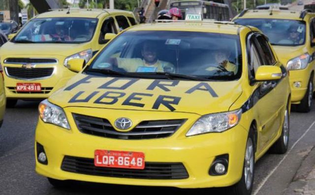 En Río de Janeiro también protestan contra Uber
