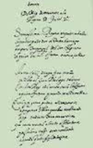 Cervantes publica su primer poema