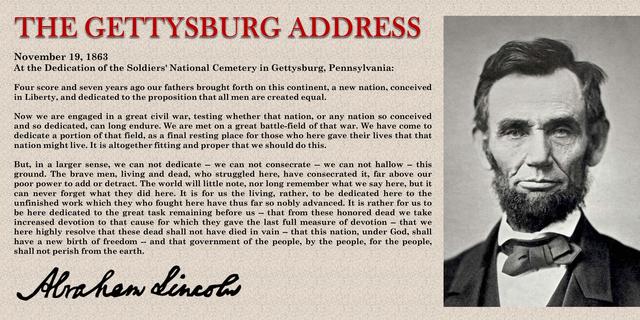 Gettysburgh Adress