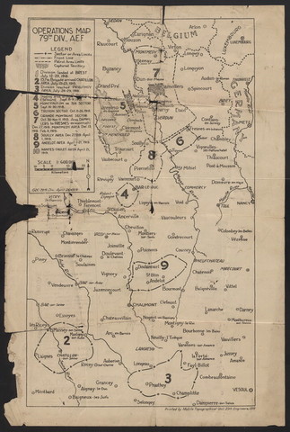 Map of the 79th division