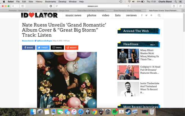 "Grand Romantic" 's album artwork is released