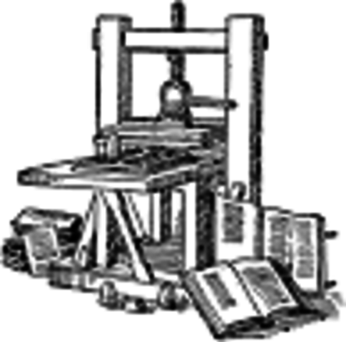 Gutenberg invented the printing press