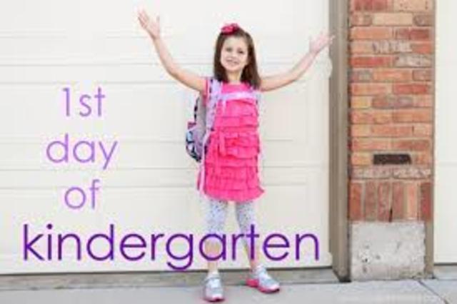 When I first started kindergarten