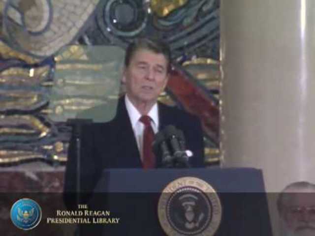Reagan address Soviet Students