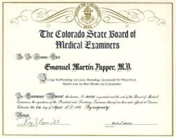 license to practice medicine