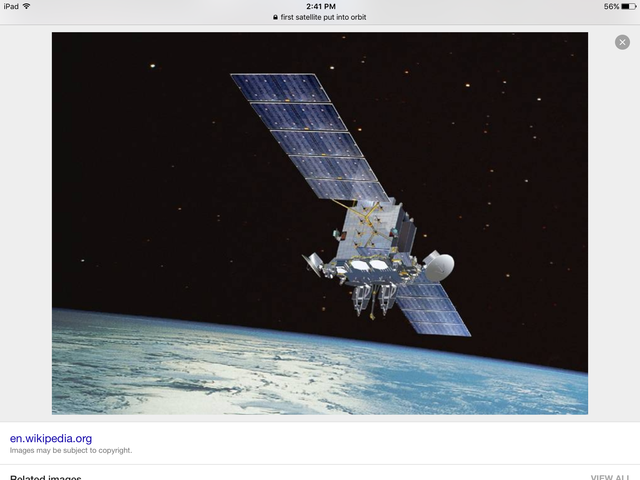 First satellite put into earths orbit