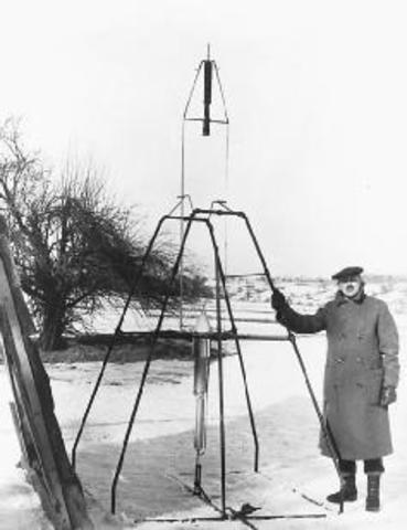 First American rocket to use liquid fuel