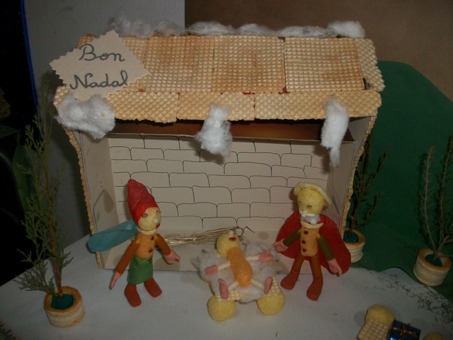 PESSEBRE FET AMB ELS ALUMNES DE 3r