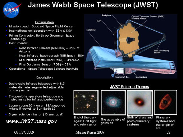 The James Webb  space telescope