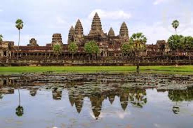 Angkor Wat Hindu temple started being built