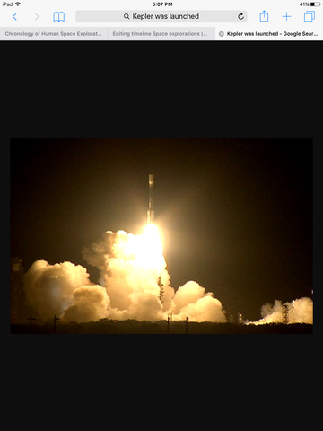 Kepler was launched