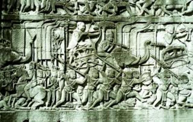 Angkor Wat looted by Chams