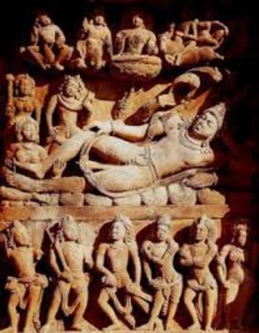 Jayavarman II enthroned as a devaraja