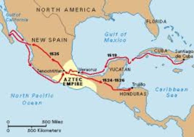 Hernando Cortes the Navigator and his forces overthrew the Aztec Empire