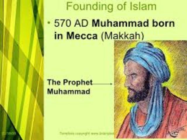 Muuammad begins the religion of Islam