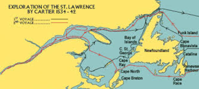 Jacques Cartier explored the St. Lawrence River to Montreal for France