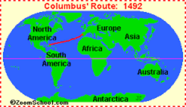 Christopher Columbus was was sponsored by Queen Isabella to sail westward to reach Asia