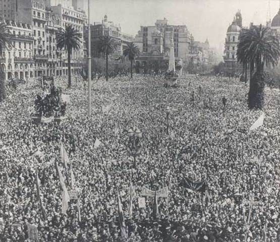 Manifestaciones peronistas.