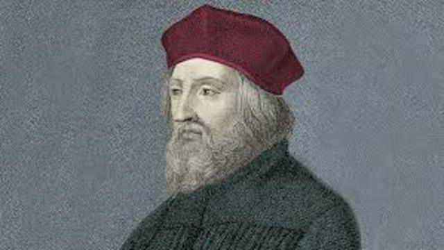 Jan hus was burned at the stake for being heretic