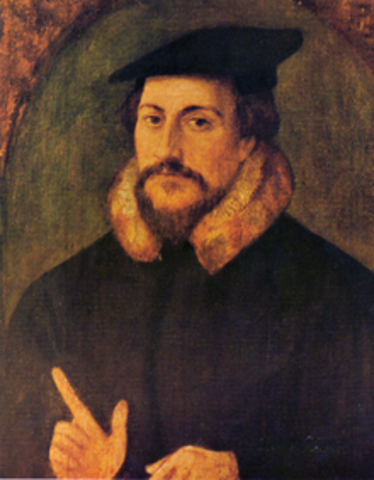 John Calvin developed the idea of predestination