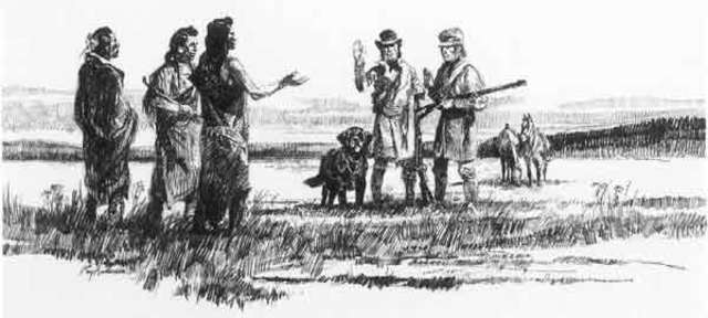 The Nez Percé Aid the Strangers