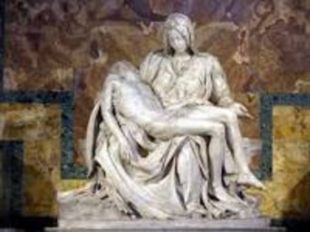 Michealongelo sculpted the Pieta.