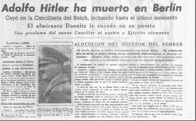 ¡Hitler ha muerto!