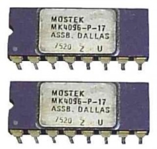 Memoria MOSTEK de 4096 bytes