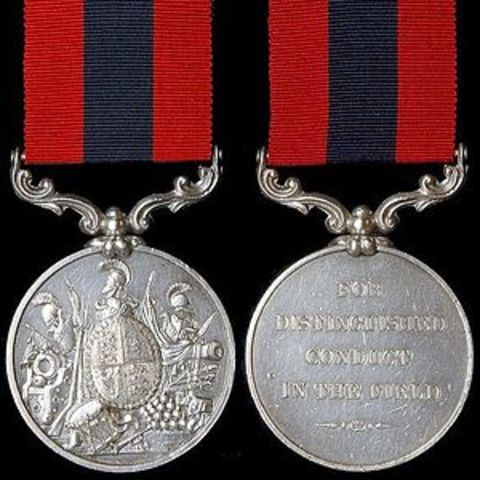 The first Distinguished Conduct Medal