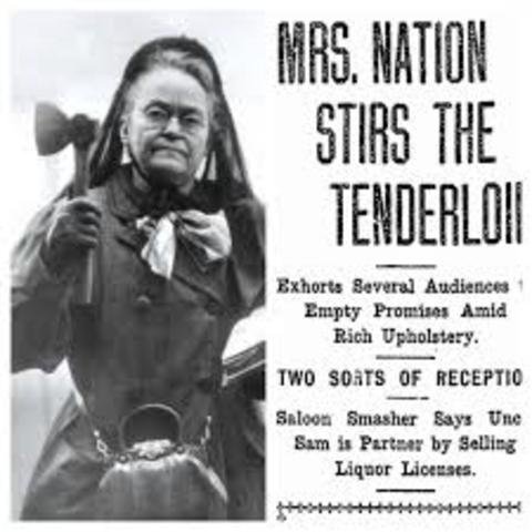 Carry nation and the WCTU