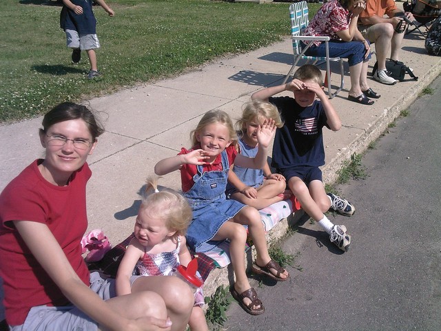 At the parade