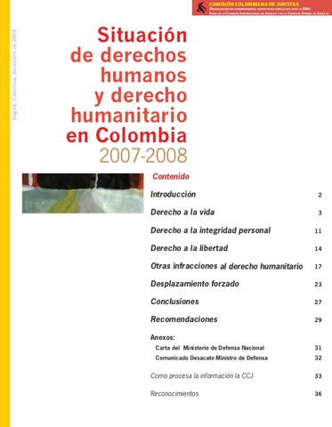 Situación de los derechos humanos y derecho humanitario en Colombia