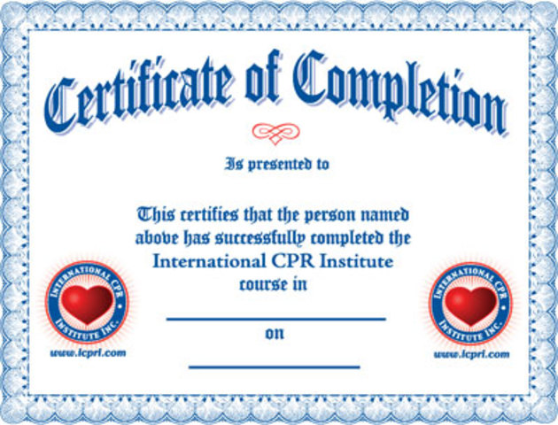 CPR certeficate