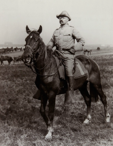 Returns from the Spanish American War as a hero