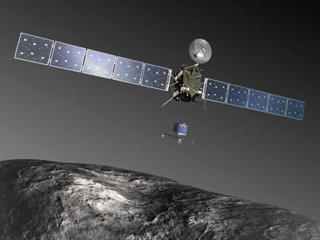 First man-made probe to make a planned and soft landing on a comet