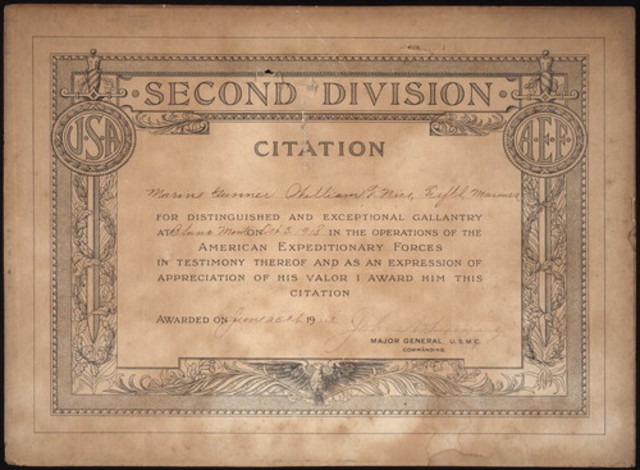 Citation of Gallantry