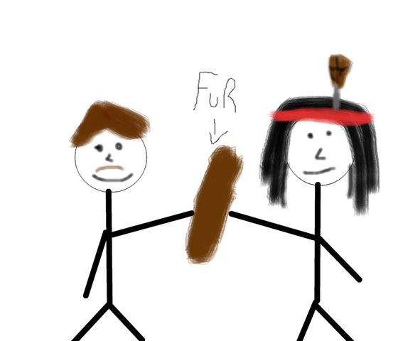 Henry Hudson getting stranded in a large bay with his crew members