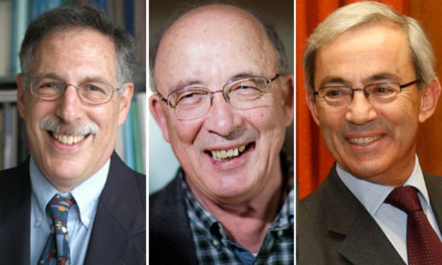 Peter A. Diamond, Dale T. Mortensen y Cristopher A. Pissarides,