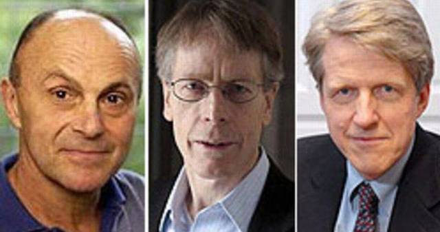 Eugene Fama, Lars Peter Hansen y  Robert James Shiller